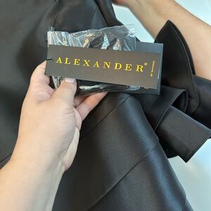 Black, floor length, mother of the bride dress. Never worn, size 22